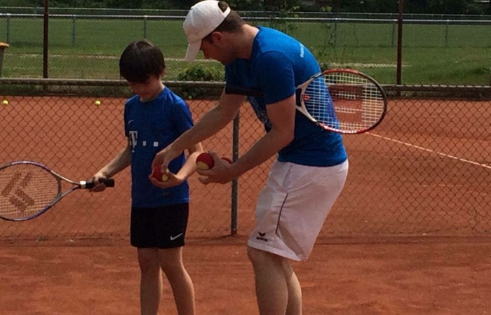 Technikkorrektur beim Schnuppertraining